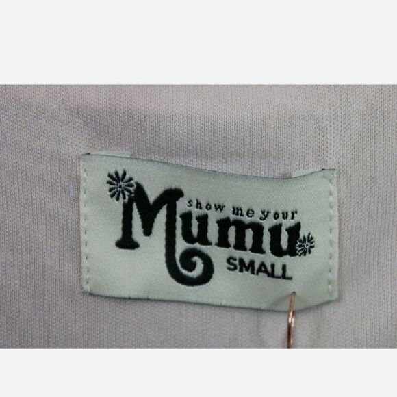 NEW SHOW ME YOUR MUMU DRESS SOPHIA WRAP DUSTY BLUSH CRISP PINK SIZE S SMALL - Picture 12 of 12